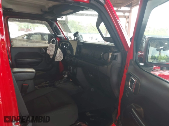 2021 Jeep Gladiator Willys with VIN 1C6HJTAG7ML602130, listed as a IAAI auction lot 42161745 with 49,576 mi miles and . Bid and sale history available at DreamBid. Image 5.