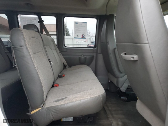2012 Chevrolet Express Passenger 1LT with VIN 1GAZG1FG5C1140436, listed as a Copart auction lot 85259254 with 0 mi miles and Salvage Title. Bid and sale history available at carsss.com. Image 11.