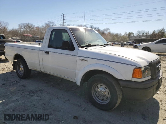 2005 Ford Ranger XL Fleet with VIN 1FTYR10E85PA96677, listed as a Copart auction lot 48664665 with 179,068 mi miles and Clean Title. Bid and sale history available at carsss.com. Image 4.