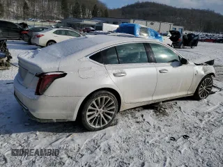 2020 Cadillac CT5 Premium Luxury with VIN 1G6DT5RK5L0130616, listed as a Copart auction lot 88776715 with 73,584 mi miles and Salvage Title. Bid and sale history available at DreamBid. Image 3.