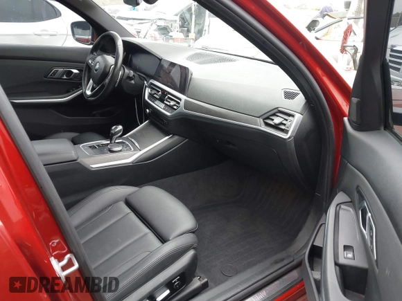 2019 BMW 3 Series 330i xDrive with VIN WBA5R7C50KFH28767, listed as a IAAI auction lot 42206528 with 52,529 mi miles and . Bid and sale history available at DreamBid. Image 5.