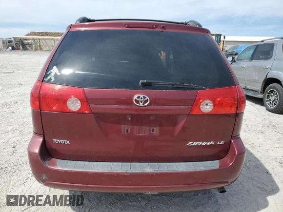 2008 Toyota Sienna CE with VIN 5TDZK23C48S189179, listed as a Copart auction lot 49672355 with 271,473 mi miles and Salvage Title. Bid and sale history available at DreamBid. Image 6.