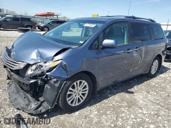 2015 Toyota Sienna XLE с VIN 5TDYK3DC7FS600281, выставлен на аукционе Copart как лот 53738065 с пробегом 91 207 миль миль и Списание • Salvage title. История ставок и продаж доступна на DreamBid. Изображение 1.