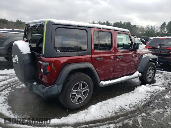 2022 Jeep Wrangler Unlimited High Tide with VIN 1C4HJXDG5NW145748, listed as a Copart auction lot 83384704 with 30,161 mi miles and Salvage Title. Bid and sale history available at DreamBid. Image 3.