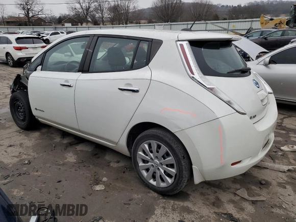 2015 Nissan LEAF SV with VIN 1N4AZ0CP0FC312609, listed as a Copart auction lot 70430622 with 55,198 mi miles. Bid and sale history available at carsss.com. Image 2.