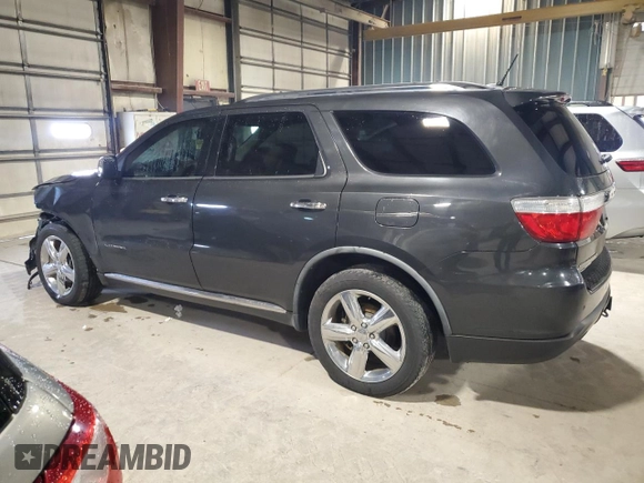 2011 Dodge Durango Citadel with VIN 1D4SE5GT4BC613797, listed as a Copart auction lot 54893175 with 196,840 mi miles and Salvage title. Bid and sale history available at DreamBid. Image 2.