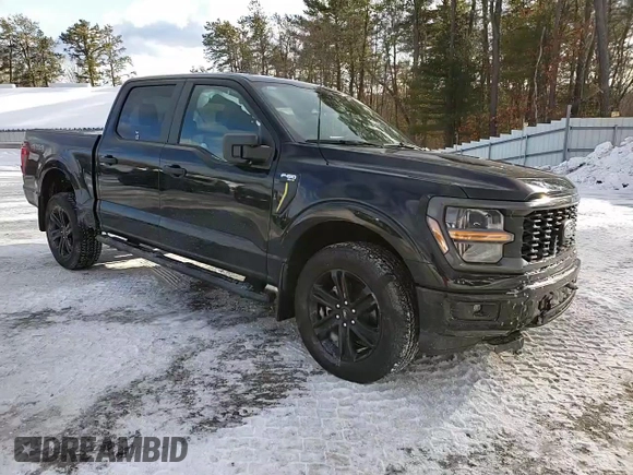 2024 Ford F-150 STX with VIN 1FTEW2LP9RKD96519, listed as a Copart auction lot 45815305 with 2,021 mi miles and Salvage Title. Bid and sale history available at carsss.com. Image 11.
