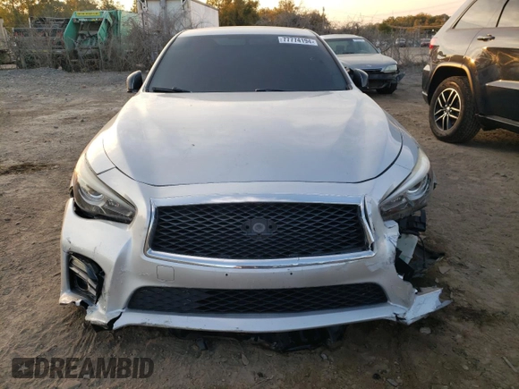 2016 Infiniti Q50 Red Sport 400 with VIN JN1FV7AR8GM451877, listed as a Copart auction lot 77774194 with 103,367 mi miles and Salvage Title. Bid and sale history available at DreamBid. Image 5.