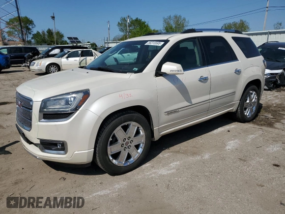 2014 GMC Acadia Denali z VIN 1GKKVTKD9EJ332097, wystawiony jako Copart lot #56315595 z przebiegiem 147 224 mil mil oraz Szkoda całkowita • Salvage title. Historia ofert i sprzedaży dostępna na DreamBid. Obrazek 1.