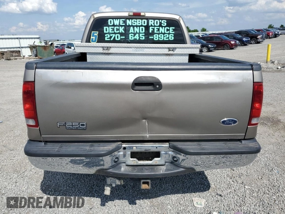 2004 Ford F-250 XL with VIN 1FTNW21P14EC27315, listed as a Copart auction lot 55226165 with 247,791 mi miles and Salvage title. Bid and sale history available at DreamBid. Image 6.