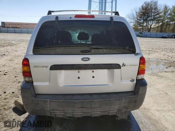 2006 Ford Escape Hybrid with VIN 1FMCU96H06KD03730, listed as a Copart auction lot 52585995 with 189,363 mi miles and Salvage title. Bid and sale history available at DreamBid. Image 6.