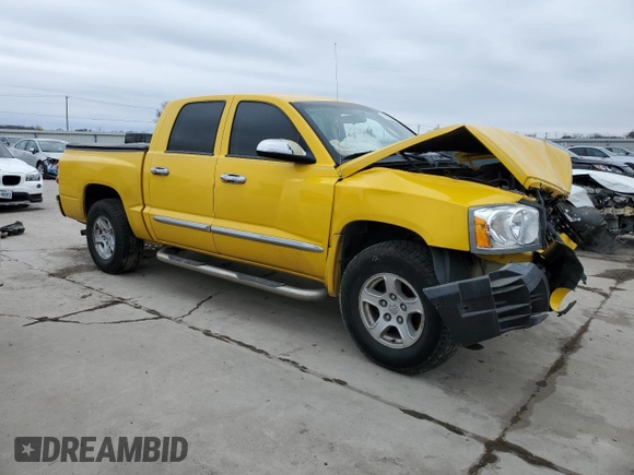 2007 Dodge Dakota SLT with VIN 1D7HE48K57S263008, listed as a Copart auction lot 45653365 with Not Provided miles and Salvage Title. Bid and sale history available at DreamBid. Image 4.