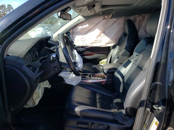 2015 Acura MDX Advance/Entertainment Pkg with VIN 5FRYD3H8XFB013446, listed as a Copart auction lot 81834884 with 124,182 mi miles and Salvage Title. Bid and sale history available at carsss.com. Image 7.