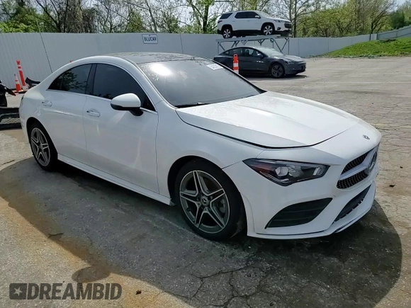 2022 Mercedes-Benz CLA 250 with VIN W1K5J4HB8NN299396, listed as a Copart auction lot 54053915 with 45,976 mi miles and Salvage Title. Bid and sale history available at DreamBid. Image 13.