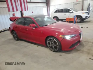 2022 Alfa Romeo Giulia Veloce with VIN ZARFAMBN7N7655042, listed as a Copart auction lot 53232075 with 20,975 mi miles and Salvage title. Bid and sale history available at DreamBid. Image 4.