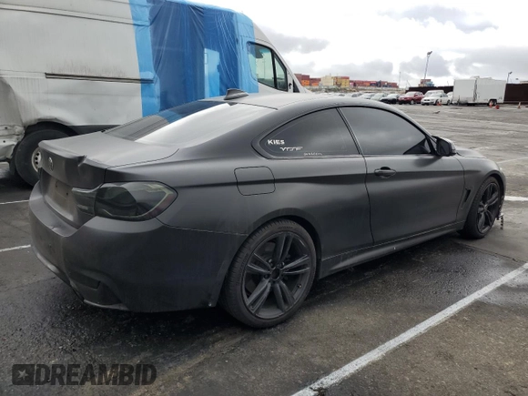2014 BMW 4 Series 435i with VIN WBA3R1C51EK191792, listed as a Copart auction lot 89140125 with 143,807 mi miles and Salvage Title. Bid and sale history available at carsss.com. Image 3.