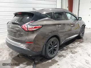 2017 Nissan Murano SL with VIN 5N1AZ2MH5HN181693, listed as a IAAI auction lot 41592637 with 90,770 mi miles. Bid and sale history available at carsss.com. Image 4.