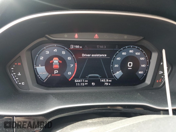 2020 Audi Q3 Premium z VIN WA1AECF33L1008711, wystawiony jako Copart lot #53907995 z przebiegiem 64 411 mil mil oraz Szkoda całkowita • Salvage title. Historia ofert i sprzedaży dostępna na DreamBid. Obrazek 9.