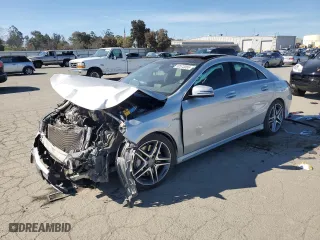 2014 Mercedes-Benz CLA-Class CLA 45 AMG with VIN WDDSJ5CB6EN090674, listed as a Copart auction lot 50573065 with 81,900 mi miles and Salvage Title. Bid and sale history available at carsss.com. Image 1.