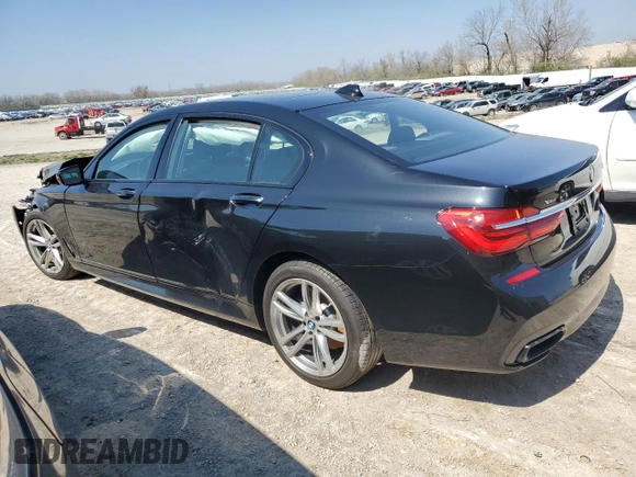 2018 BMW 7 Series ALPINA B7 xDrive with VIN WBA7F2C51JG423899, listed as a Copart auction lot 48872304 with 0 mi miles and Salvage Title. Bid and sale history available at carsss.com. Image 2.