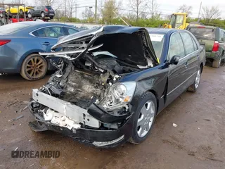 2005 Lexus LS 430 with VIN JTHBN36F450174554, listed as a IAAI auction lot 41989741 with Not Provided miles. Bid and sale history available at carsss.com. Image 2.