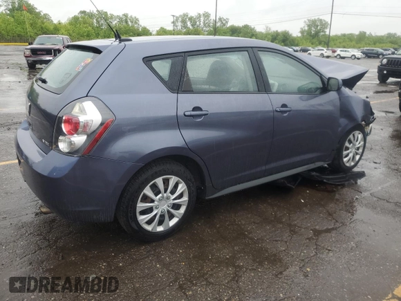 2009 Pontiac Vibe 1SA with VIN 5Y2SP67899Z469650, listed as a Copart auction lot 56767665 with 58,563 mi miles and Clean title. Bid and sale history available at DreamBid. Image 3.