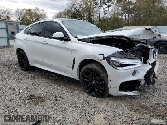 2019 BMW X6 xDrive35i with VIN 5UXKU2C5XK0Z63666, listed as a Copart auction lot 44423703 with 50,800 mi miles. Bid and sale history available at carsss.com. Image 4.