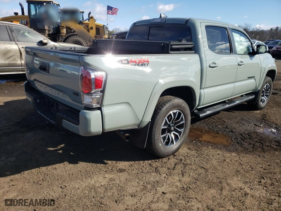 2023 Toyota Tacoma 4WD SR with VIN 3TYCZ5ANXPT168797, listed as a Copart auction lot 48061035 with NaN miles and Salvage Title. Bid and sale history available at carsss.com. Image 3.
