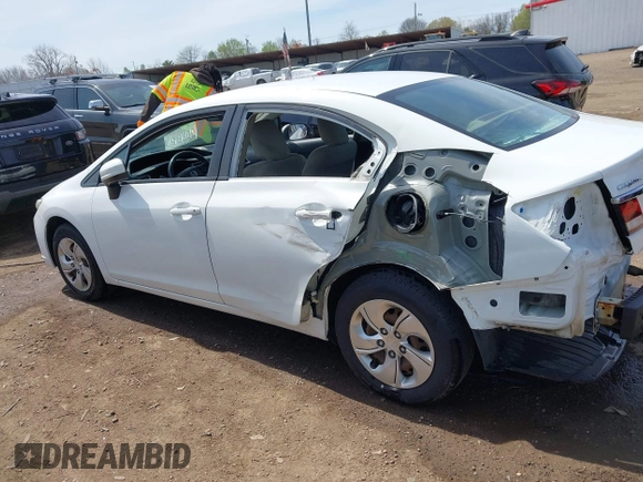 2015 Honda Civic LX with VIN 19XFB2F54FE104574, listed as a IAAI auction lot 42096001 with 122,094 mi miles and . Bid and sale history available at DreamBid. Image 15.