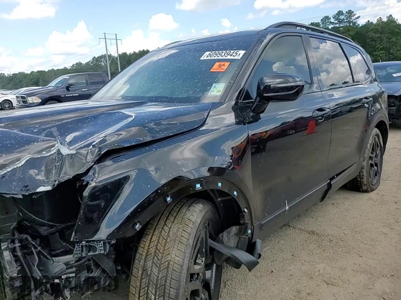 2024 Kia Telluride SX Prestige X-Line with VIN 5XYP5DGC7RG544378, listed as a Copart auction lot 60993945 with 7,158 mi miles and Salvage title. Bid and sale history available at DreamBid. Image 14.
