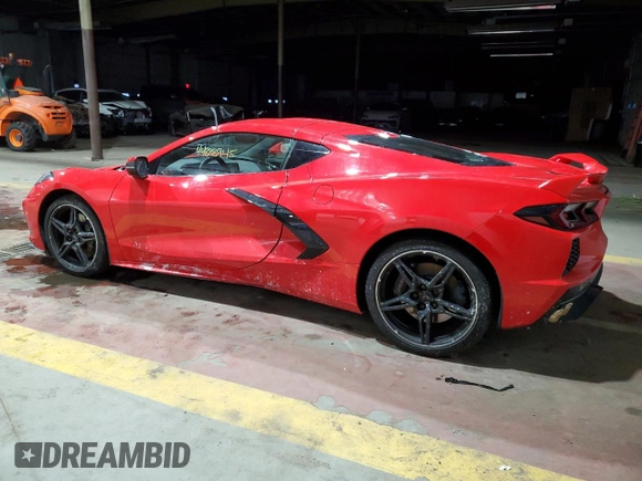 2024 Chevrolet Corvette 1LT z VIN 1G1YA2D46R5123805, wystawiony jako Copart lot #44888945 z przebiegiem Nie podano mil oraz Szkoda całkowita • Salvage title. Historia ofert i sprzedaży dostępna na DreamBid. Obrazek 2.