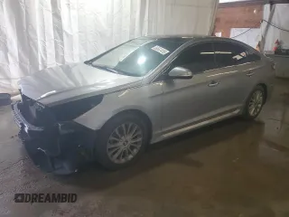 2015 Hyundai Sonata Sport with VIN 5NPE34AF7FH249589, listed as a Copart auction lot 56567415 with 175,514 mi miles and Salvage title. Bid and sale history available at DreamBid. Image 1.