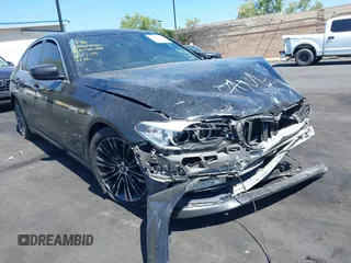 2018 BMW 5 Series 530e with VIN WBAJA9C50JB249995, listed as a IAAI auction lot 42301414 with 179,673 mi miles and . Bid and sale history available at DreamBid. Image 1.