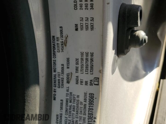 2007 Hummer H3 SUV with VIN 5GTDN13E078199569, listed as a Copart auction lot 85874234 with 204,754 mi miles and Salvage Title. Bid and sale history available at carsss.com. Image 12.