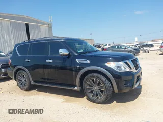 2018 Nissan Armada Platinum with VIN JN8AY2NF1J9332309, listed as a IAAI auction lot 41957271 with 125,650 mi miles. Bid and sale history available at carsss.com. Image 13.