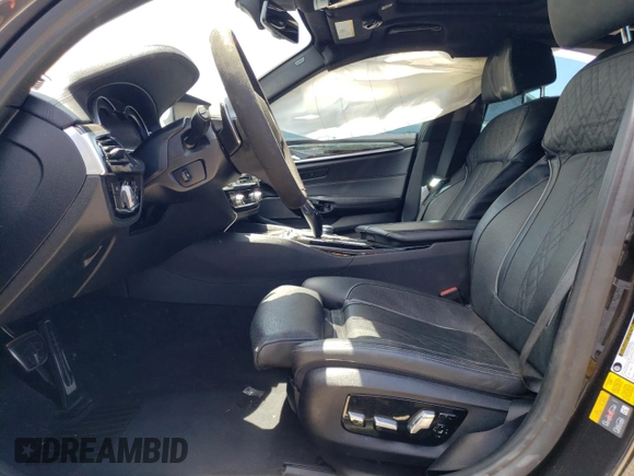 2018 BMW 5 Series 530e with VIN WBAJA9C55JG623181, listed as a Copart auction lot 61593983 with 63,577 mi miles and . Bid and sale history available at DreamBid. Image 7.