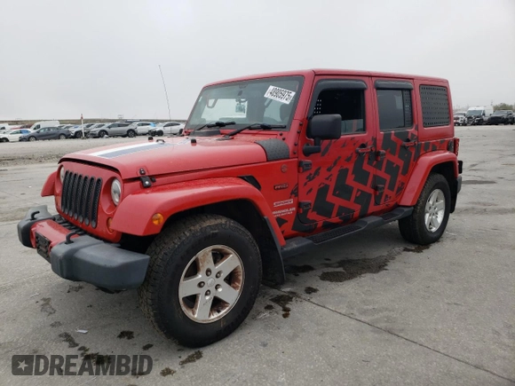 2012 Jeep Wrangler Unlimited Sport RHD with VIN 1C4BJWKGXCL102296, listed as a Copart auction lot 48905975 with Not provided miles and Salvage title. Bid and sale history available at DreamBid. Image 1.