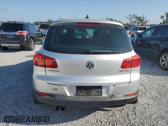 2012 Volkswagen Tiguan SE with VIN WVGAV7AX9CW607599, listed as a Copart auction lot 51214455 with 131,109 mi miles and Salvage Title. Bid and sale history available at DreamBid. Image 6.