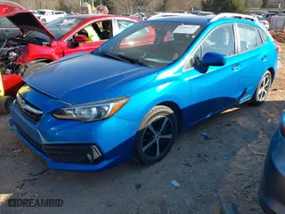 2022 Subaru Impreza Premium with VIN 4S3GTAD6XN3705596, listed as a IAAI auction lot 41805251 with 87,043 mi miles. Bid and sale history available at carsss.com. Image 2.
