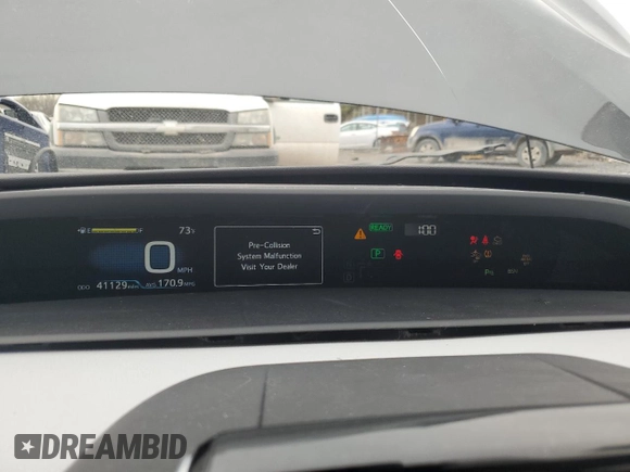 2020 Toyota Prius Prime LE with VIN JTDKARFP2L3133408, listed as a Copart auction lot 51582655 with 41,129 mi miles and Salvage Title. Bid and sale history available at carsss.com. Image 9.