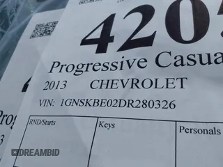 2013 Chevrolet Tahoe LT with VIN 1GNSKBE02DR280326, listed as a IAAI auction lot 42051269 with Not provided miles and . Bid and sale history available at DreamBid. Image 9.