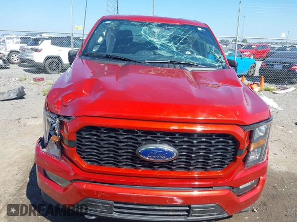 2023 Ford F-150 XL with VIN 1FTFW1E52PKD45404, listed as a IAAI auction lot 40365362 with 9,374 mi miles. Bid and sale history available at carsss.com. Image 6.