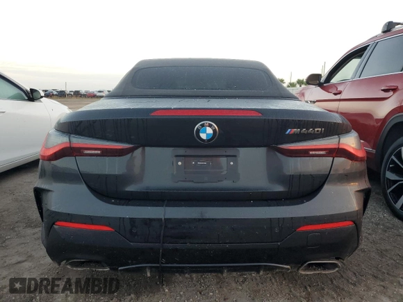 2024 BMW 4 Series M440i with VIN WBA53AT05RCP27562, listed as a Copart auction lot 74601414 with Not Provided miles and Salvage Title. Bid and sale history available at carsss.com. Image 6.