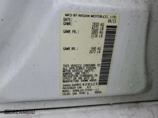 2015 Nissan Altima 2.5 SV with VIN 1N4AL3AP8FC429523, listed as a Copart auction lot 51233574 with 85,128 mi miles and Non Repairable. Bid and sale history available at carsss.com. Image 12.
