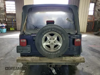 1998 Jeep Wrangler SE with VIN 1J4FY29P4WP792159, listed as a Copart auction lot 73400054 with 0 mi miles and Salvage Title. Bid and sale history available at carsss.com. Image 6.