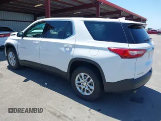 2020 Chevrolet Traverse LS with VIN 1GNERFKW8LJ321354, listed as a IAAI auction lot 42223452 with 52,499 mi miles and . Bid and sale history available at DreamBid. Image 3.