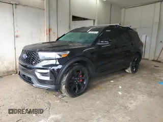 2023 Ford Explorer ST with VIN 1FM5K8GC8PGC22488, listed as a Copart auction lot 43020615 with 17,442 mi miles and Salvage Title. Bid and sale history available at carsss.com. Image 1.