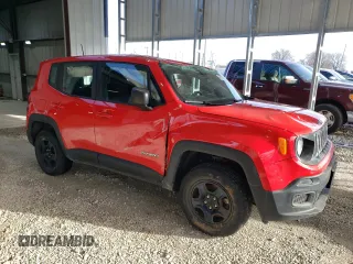2018 Jeep Renegade Sport with VIN ZACCJBAB9JPH69257, listed as a Copart auction lot 47996115 with 94,740 mi miles and Salvage Title. Bid and sale history available at DreamBid. Image 4.