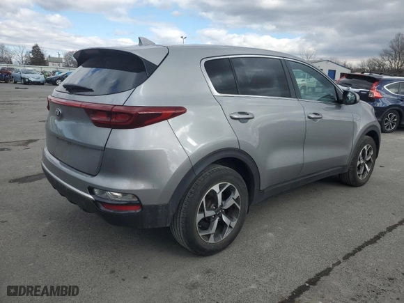 2021 Kia Sportage LX with VIN KNDPMCAC4M7904833, listed as a Copart auction lot 47354795 with 52,963 mi miles and Salvage Title. Bid and sale history available at carsss.com. Image 3.