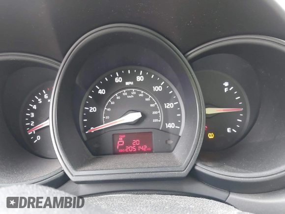 2013 Kia Rio SX with VIN KNADN5A36D6245572, listed as a IAAI auction lot 42182188 with 205,142 mi miles and . Bid and sale history available at DreamBid. Image 7.